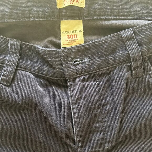 J. Crew Factor Women Corduroy Matchstick Straight Leg Pants SZ 30R Indigo - Picture 6 of 10